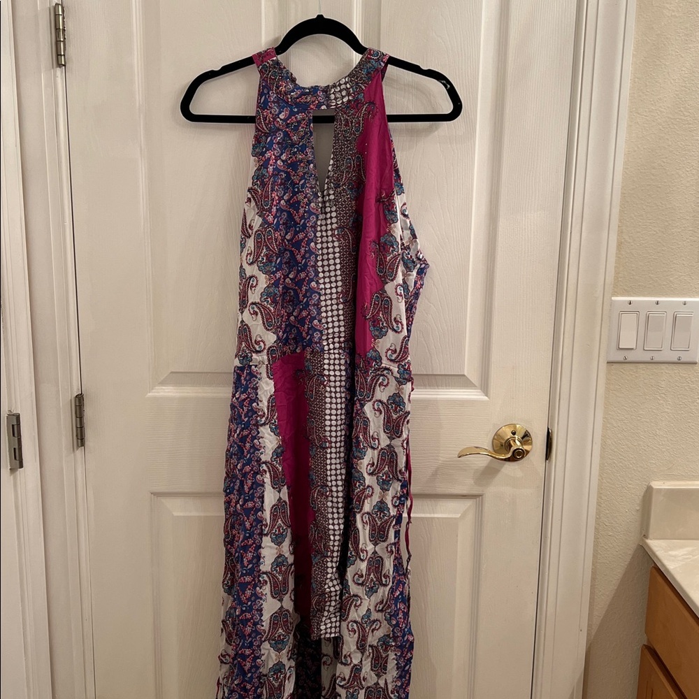 Reba Multicolor Paisley Midi Dress